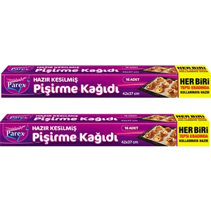 Hazır Kesilmiş Pişirme Kağıdı 16'lı x 2'li Paket