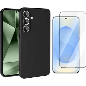 Samsung Galaxy S24 FE Uyumlu Kılıf Vendas Mara Lansman Kapak + Tempered Cam Ekran Koruyucu