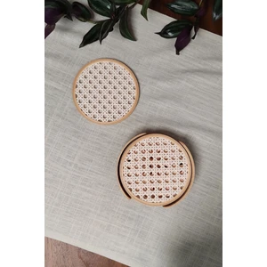 Hazeran | Bardak Altlığı | Hazeran Desenli Bardak Altlığı | 4'lü Standlı Set