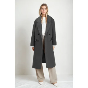 Düşük Omuzlu Uzun Kaban