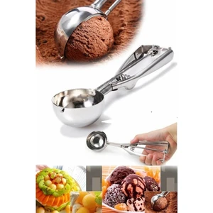 Paslanmaz Çelik Kurabiye Helva Dondurma Servis Sunum Kaşığı