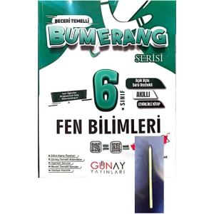 Günay Yayınları 6.sınıf Bumerang Fen Bilimleri Defter Kitap-Yeni Müfredat Yeni Baskı-