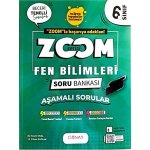 Günay Yayınları 6.sınıf Zoom Fen Bilimleri Soru Bankası-Yeni Müfredat Yeni Baskı-