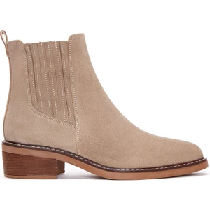 Kadın Bej Süet Deri Chelsea Bot 25WFD160410