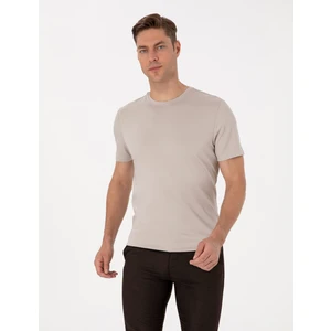 Pierre Cardin Erkek Taş Regular Fit Basic Tişört 50318130-VR049