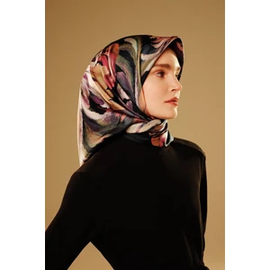 Armine Ipek Eşarp 2026 Kış - 9423-36 Siyah Pembe Twill