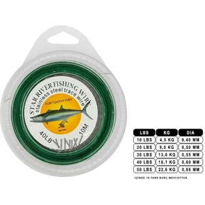 Portfish Çelik Telli 10 Metre - Burçlu 60 Lbs