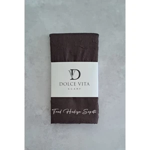 Bambu Kraş Şal Koyu Kahverengi