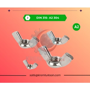 Paslanmaz Kelebek Somun M5