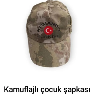 Yeni Tip Askeri Kamuflaj Çocuk Kep(Şapka)