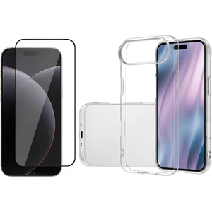 iPhone 17 Air Uyumlu Kılıf Zore Süper Silikon Kapak + Temperli Cam Ekran Koruyucu