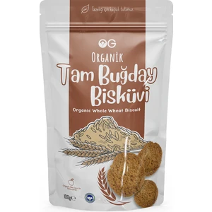 OG natural Organik Tam Buğday Bisküvi 100 gr Bebekler İçin Sağlıklı Atıştırmalık