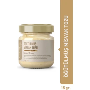 Evvahe Doğal Misvak Tozu - Katkı Maddesi İçermeyen Diş Temizliği, 15 gr, Aromasız, Türkiye Üretimi