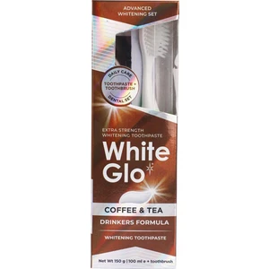 White Glo Diş Macunu - Çay ve Kahve Tutkunları için Aromasız, 100 ml, Kürdan ile Birlikte, Çin Menşeli