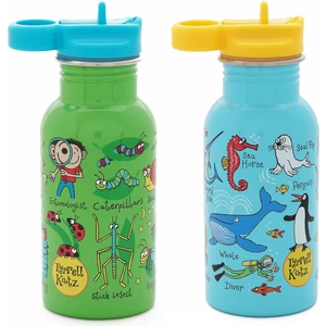 2'li 400ML Pipetli Paslanmaz Çelik Matara Bugs- Ocean