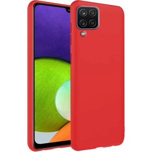 Piyasa Sepeti Samsung Galaxy A22 4G İnce Mat Silikon Kılıf Kırmızı