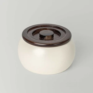 Curve 13 cm Kapaklı Kase Ekru