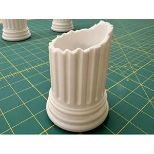 Roma Antik Sütun Tasarımlı Dekoratif Kalemlik Plastik | Masaüstü Organizer | Modern Ofis Aksesuarı