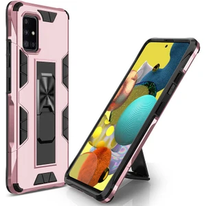 Galaxy A71 Kılıf Zırhlı Tank Korumalı Standlı Sert Silikon Volve Kapak