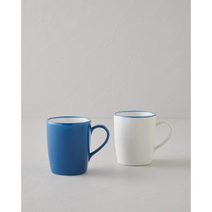 Sway Bone Porselen 2'li Kupa 290 ml Mavi