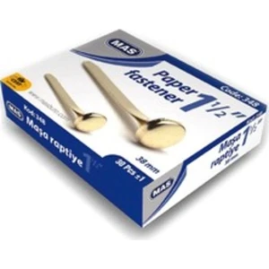 348 Gümüş Renkli Maşa Raptiye - 30 Adet, 38 mm