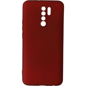 Xiaomi Redmi 9 Premium Silikon Kılıf Bordo