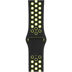 Piyasa Sepeti Apple Watch Uyumlu Series 3 42 mm Fileli Kordon Siyah-Sarı
