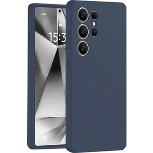 Newface Samsung Galaxy S25 Ultra Kılıf Nano Içi Kadife Silikon - Lacivert