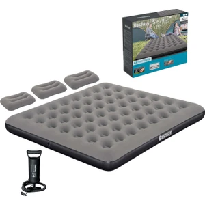 Ultra King 3 Kişilik Şişme Yatak, El Pompası ve Yastık 203X183X22CM 671HC BW149