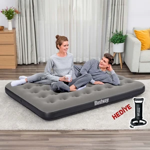 Ultra Queen 2 Kişilik Şişme Yatak + El Pompası Hediyeli 191X137X22CM 671GZ BW143