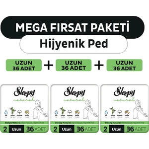 Natural Ultra Hassas Hijyenik Ped Mega Fırsat Paketi Uzun 108 Adet