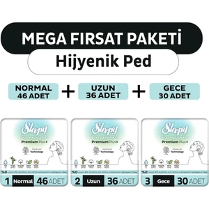 Bio Natural Premium Plus Hijyenik Ped Mega Fırsat Paketi 112 Adet