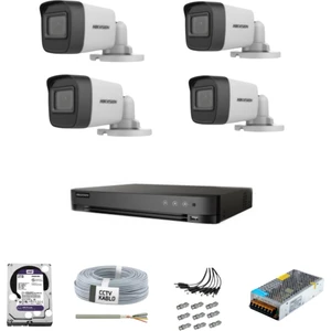 Haıkon 4 Kameralı Güvenlik Kamera Hazır Set 1TB 7/24 HDD