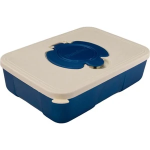 Durubox Mini Islak Mendil Saklama Kutusu - Gıda ile Uyumlu, Sertifikalı, Mavi Kapaklı, Ergonomik ve Taşınabilir - 1 Adet