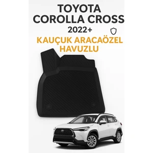 Toyota Corolla Cross 2022 Sonrası Uyumlu 3D Kauçuk Oto Paspas – Premium Seri
