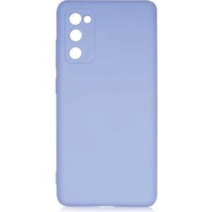 Case 4U Samsung Galaxy S20 FE Kılıf Kamera Korumalı Lansman Içi Kadife Soft Yumuşak Dokulu Liquid Silikon Lila