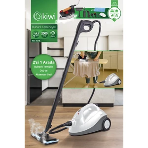 KSC-4218 2'si 1 Arada 2000 ml 4,5 Bar Buharlı Temizleyici ve Buharlı Ütü – 15 Parça Aksesuar