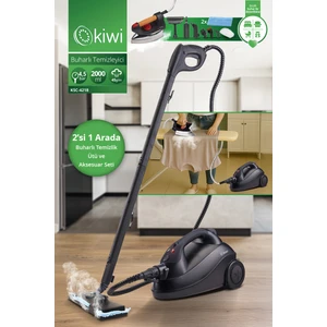 KSC-4218 2'si 1 Arada 2000 ml 4,5 Bar Buharlı Temizleyici ve Buharlı Ütü – 15 Parça Aksesuar