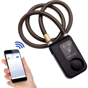Hırsızlığa Karşı Anahtarsız Telefon Kontrollü Motorsiklet Bisiklet Alarmlı Sirenli Padlock Kilit