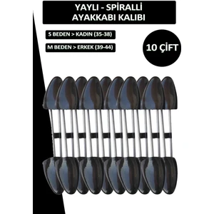 Siyah Yaylı Ayakkabı Kalıbı 35-38 Numara 10 Çift