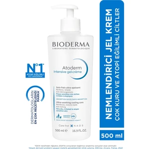 Atoderm Intensive Jel Krem 500 ml Unisex Atopik Ciltler İçin Kaşıntı Giderici Ferahlatıcı Nemlendirici