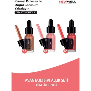 New Well Sıvı Allık (Sedefli) Avantajlı Set No:02-03-06