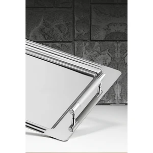 Ece Çay Kahve Sunum Tepsisi Paslanmaz Çelik