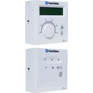 Kablosuz Oda Termostatı - Beyaz Dijital LCD Ekran, RF 6001 ve Atron, Nitromix, Nitron, Nepto, Adonis, Atromix ile Uyumlu