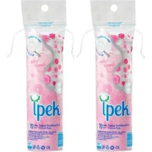 Makyaj Temizleme Pedi - 70'li Paket, 2 Adet, %100 Pamuk, Alkol İçermeyen