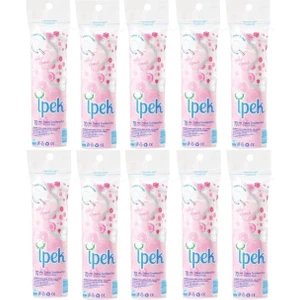 Makyaj Temizleme Pamuğu - 70'li Paket, 12 Adet, %100 Pamuk, Alkol İçermeyen