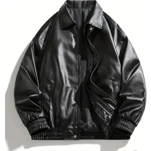 Oversize Unisex Vintage Deri Ceket