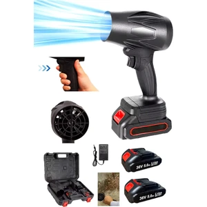 Şarjlı Jet Turbo Motorlu Hava Üfleme Fan Yaprak Üfleme Araba Içi Cam Kurulama Mangal Yelleme Üfleme