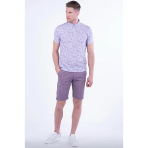 029 Slim Fit Lila Bermuda