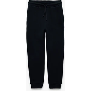 Pamuklu Beli Bağcıklı Dokulu Basic Jogger Okul Eşofman Altı